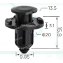 C4087 Кліпса Subaru 909130059