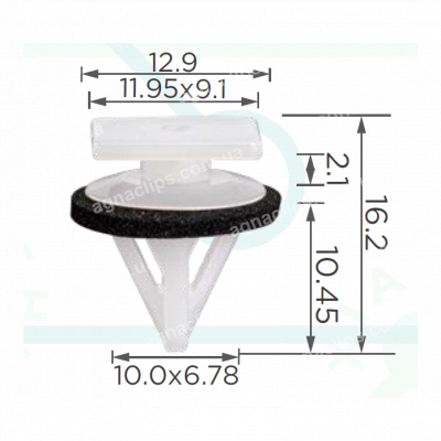 C 3968 Кліпса Honda Acura 91512SELT01