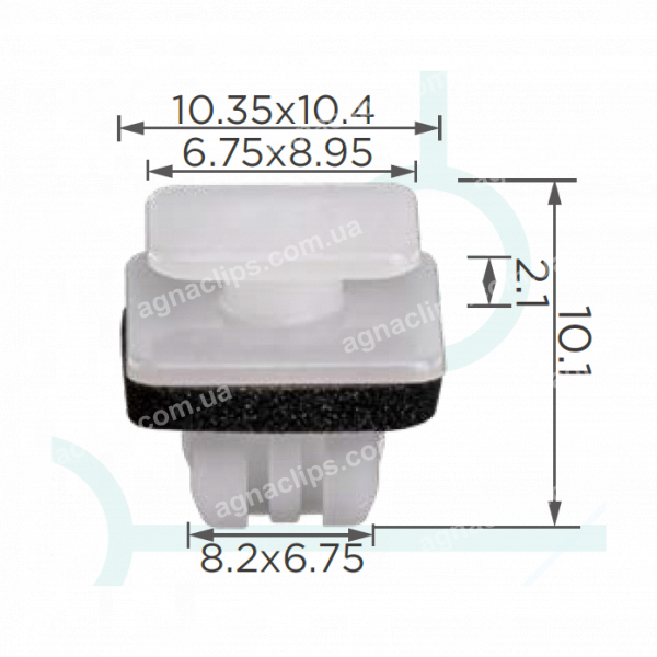 С 3997 Кліпса Honda 75615SFM003 кріплення підкрилок