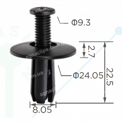 C 4000 Кліпса Great Wall 2803305K00 кріплення бампера