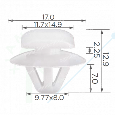 C 4002 Кліпса Wuling 24563961 кріплення захисту