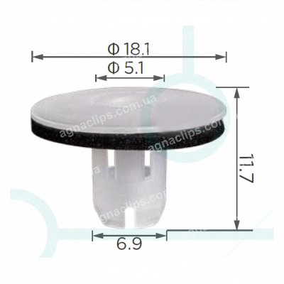 C 4008 Кліпса Great Wall 5173107K00 кріплення порога