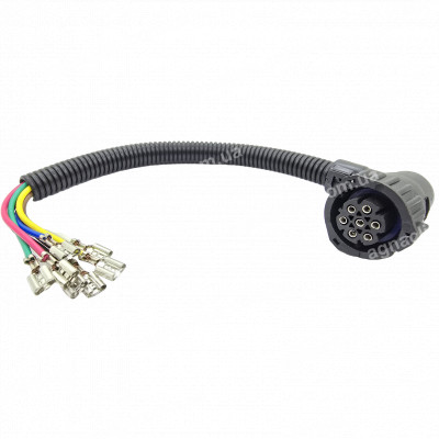 RP224A Роз'єм 7-конт. 967650-1 1813344-1 Камаз Маз Газель з проводами та клемами кутовий