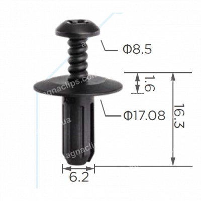 C 4026 Кліпса Mercedes Smart A0009904692