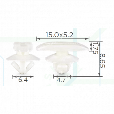 C 4153 Кліпса Honda Toyota 91568TA5003 91568SJA003 9046704034