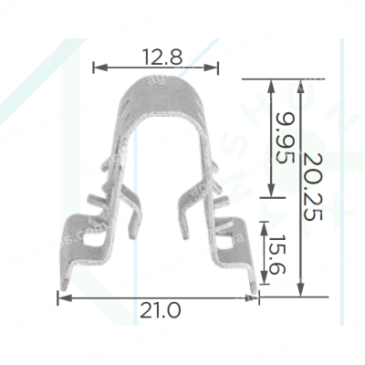 H 2400 Скоба 21х20mm Mercedes A0049913570