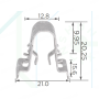 H 2400 Скоба 21х20mm Mercedes A0049913570