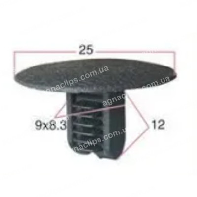 DK 6113 Кліпса VW Seat 321867838 3218678385YX 3218678388AX обшивки стелі