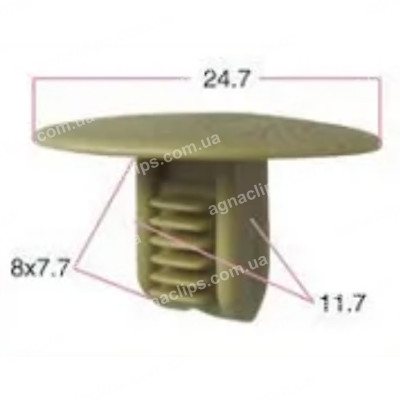 DK 6114 Кліпса VW Seat 321867838 3218678385YX 3218678388AX обшивки стелі