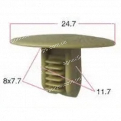 DK 6114 Кліпса VW Seat 321867838 3218678385YX 3218678388AX обшивки стелі