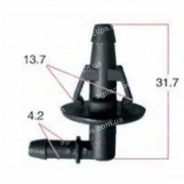 Перехідник омивача VW Mercedes 2D0955467