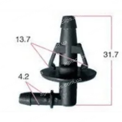 Перехідник омивача VW Mercedes 2D0955467