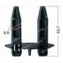 DK6117 Кліпса Toyota Lexus 5314542010 решітки радіатора