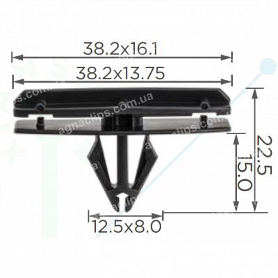 C 3244 Кліпса молдингу Jeep