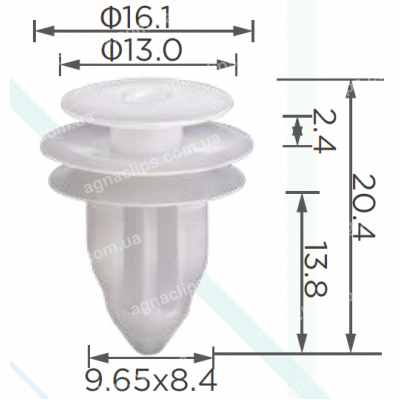 C 3991 Кліпса Subaru Citroen Peugeot Mazda Toyota 91560S6A003 9046710161 909130105