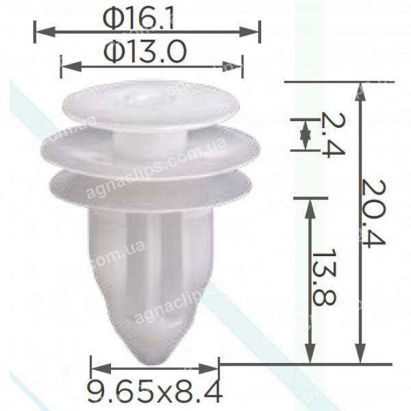 C 3991 Кліпса Subaru Citroen Peugeot Mazda Toyota 91560S6A003 9046710161 909130105