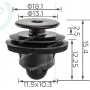 C 4046 Кліпса Nissan Infiniti 90825JD00A 90825-JD00A