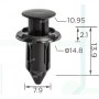 C 4059 Кліпса Toyota Lexus 9004467496 кріплення бампера