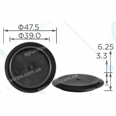 C 4070 Заглушка Ø 37мм універсальна
