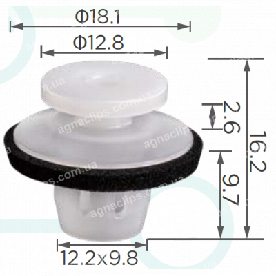 C 4079 Кліпса BYD 1009084000 BYDQ833S23 кріплення фар