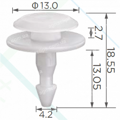 C 4083 Кліпса Honda Infiniti Nissan 66820-9F900 668209F900 90602-SX0-003 90602SX0003 66820-3S500-C1 668203S500C1 66820-3S500 668203S500 66820-5C000 668205C000 F0663-50J00 F0663-50J00
