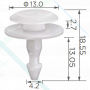 C 4083 Кліпса Honda Infiniti Nissan 66820-9F900 668209F900 90602-SX0-003 90602SX0003 66820-3S500-C1 668203S500C1 66820-3S500 668203S500 66820-5C000 668205C000 F0663-50J00 F0663-50J00