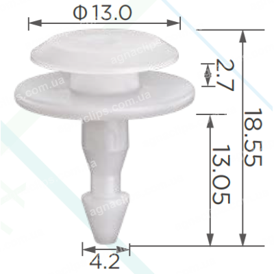 C 4083 Кліпса Honda Infiniti Nissan 66820-9F900 668209F900 90602-SX0-003 90602SX0003 66820-3S500-C1 668203S500C1 66820-3S500 668203S500 66820-5C000 668205C000 F0663-50J00 F0663-50J00