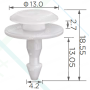 C 4083 Кліпса Honda Infiniti Nissan 66820-9F900 668209F900 90602-SX0-003 90602SX0003 66820-3S500-C1 668203S500C1 66820-3S500 668203S500 66820-5C000 668205C000 F0663-50J00 F0663-50J00