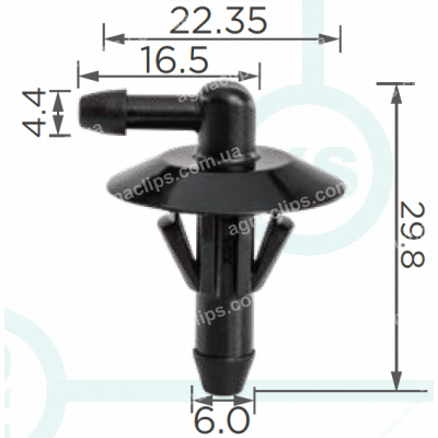 C 4138 Перехідник Mercedes A6318690024 омивача