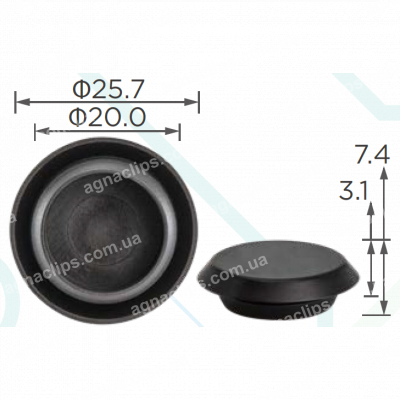 C 4172 Заглушка Ø 18мм універсальна