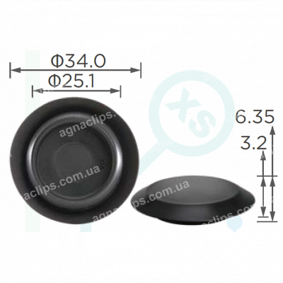 C 4175 Заглушка Ø 24мм універсальна