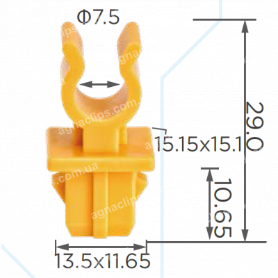 C 4018 Кліпса Great wall 09650280 упору капота