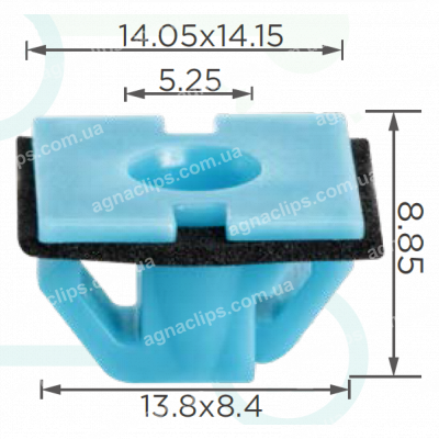 C 4051 Кліпса Hyundia KIA 877562F010 молдингу