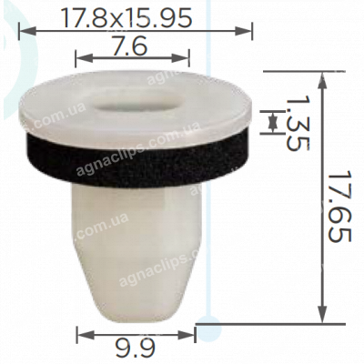 C 4077 Кліпса BYD Changan 1024683100 BYDQ837S05 0940910109