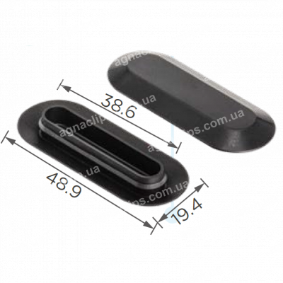 C 4110 Заглушка капота Tesla 1016039-00-A пластик