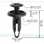 C 4152 Кліпса Ford GM W703243S300 07146971349 RYQ500070 W703915S300 804570-S (N804570S) 20664092 96SG16K262 W40