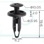C 4152 Кліпса Ford GM W703243S300 07146971349 RYQ500070 W703915S300 804570-S (N804570S) 20664092 96SG16K262 W40