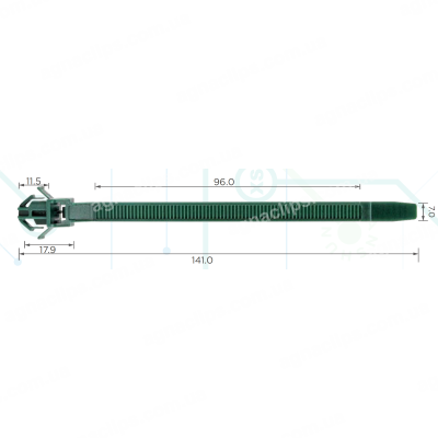 C3746 Хомут проводки Honda Acura 91507RTA003 91507 RTA 003 7x96 mm