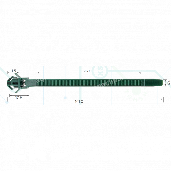 C 3746 Хомут проводки Honda Acura 91507RTA003 91507 RTA 003 7x96 mm