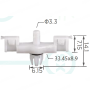 C 3867 Кліпса VW Porsche 7L0853547A 95555154700 95555954700 7L0853547 молдингу порога