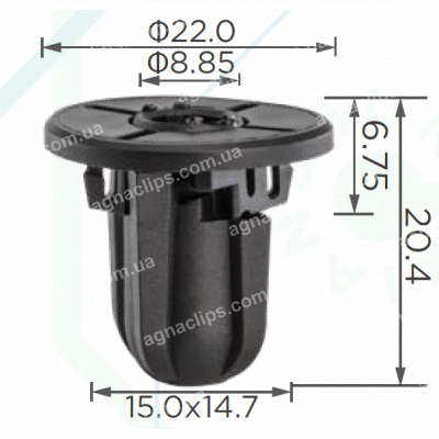 C 3963 Кліпса BMW 07149177765 панелі дверей