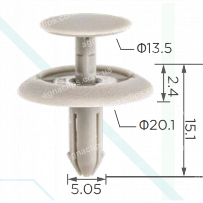 C 4047 Кліпса Toyota Lexus 9046705168B0 90467-05168-B0