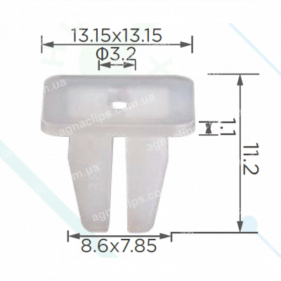 C 4092 Кліпса Geely 6047010400 внутрішньої обшивки