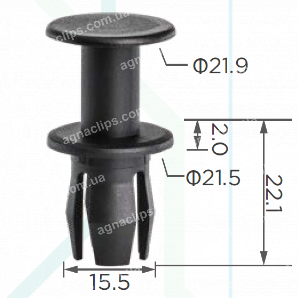 C 4094 Кліпса VW Skoda Seat Audi 8K0863788