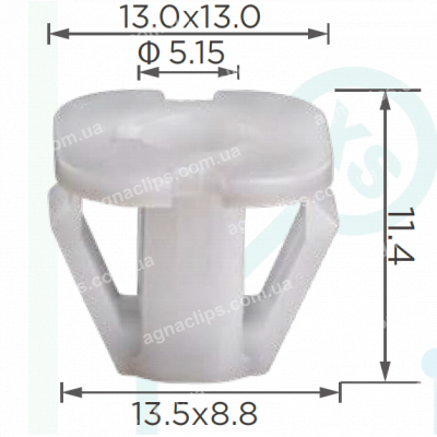C 4097 Кліпса GM Lacetti 94530629 молдингу дверей