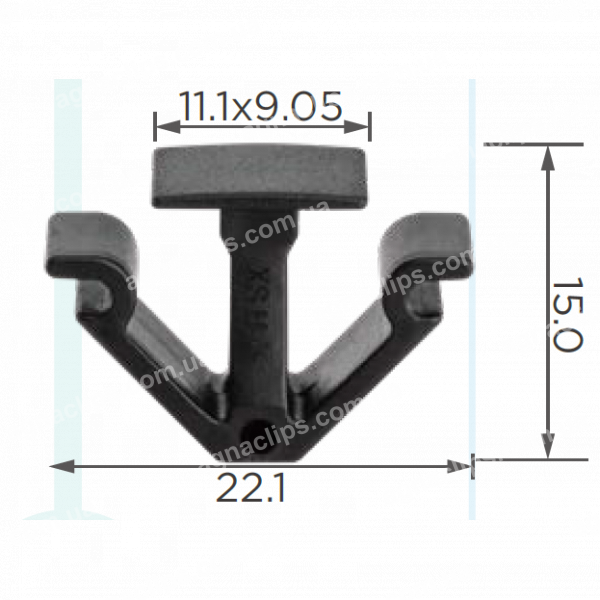 C 4099 Кліпса VW Skoda Seat Ford 7M0868563 705868563A 1013186 обшивка стелі