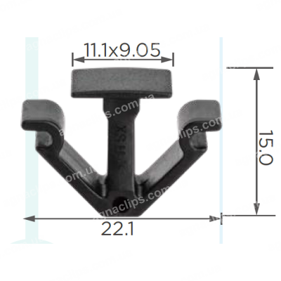 C 4099 Кліпса VW Skoda Seat Ford 7M0868563 705868563A 1013186 обшивка стелі