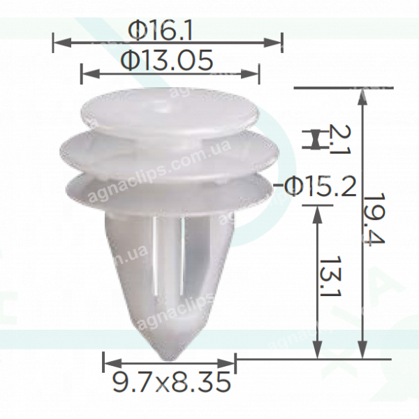 C 4102 Кліпса Lacetti GM 94530564 обшивки дверей