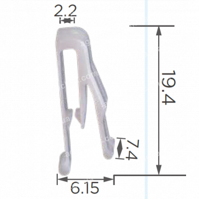 C 4107 Кліпса Toyota Lexus 9046805135 кріплення консолі