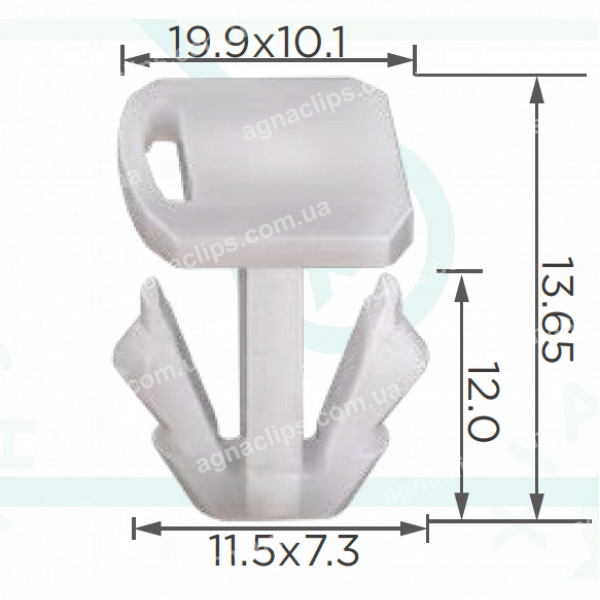 C 4117 Кліпса VW 7L0854719 95555971900 молдингу порога